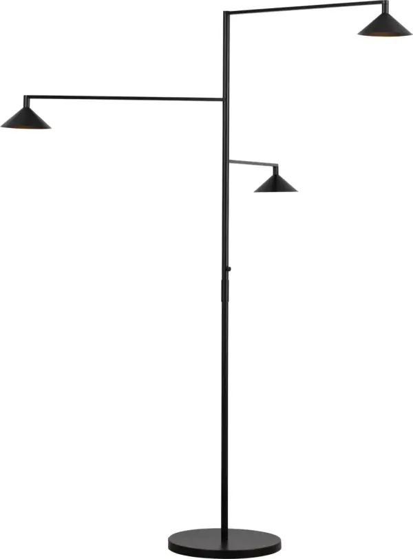 Mill LED Outdoor Grande Floor Lamp in Black - Image 1