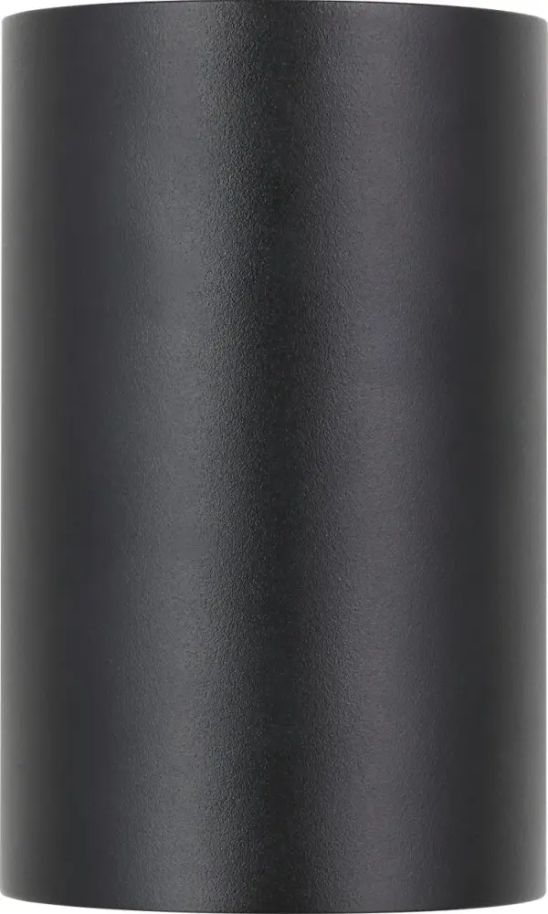 The Pressa Round Small Wall Sconce combines modern minimalist design with high-quality LED technology. Featuring 2700K warm white light and 90 CRI for excellent color rendering, this black outdoor fixture delivers both style and performance. - alternate view