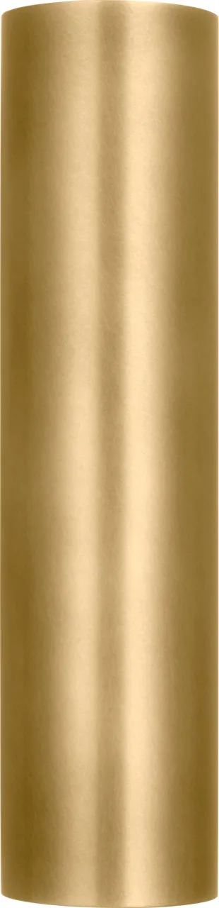 Pressa Round Medium Wall Sconce in Natural Brass