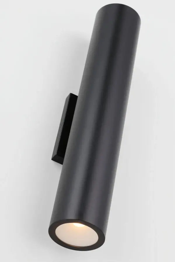 Pressa Round Large Wall Sconce in Black - Image 4
