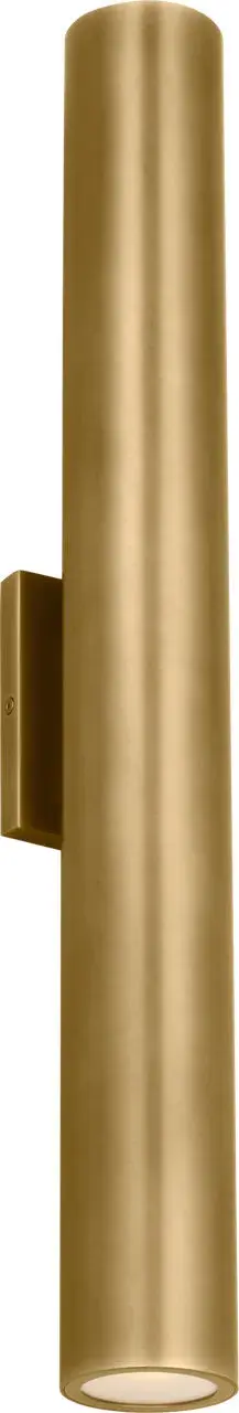 Pressa Round X-Large Wall Sconce in Natural Brass - Image 3