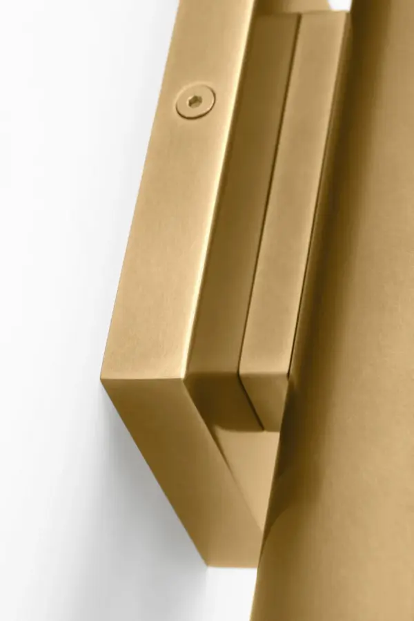 Pressa Round X-Large Wall Sconce in Natural Brass - Image 5