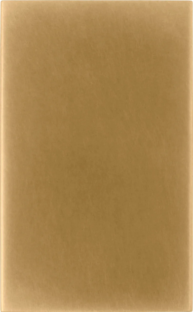 Pressa Square Small Wall Sconce in Natural Brass