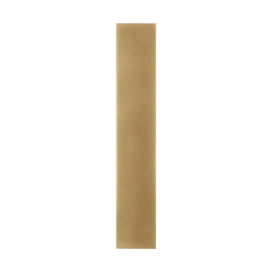 Pressa Square Large Wall Sconce in Natural Brass - Image 1