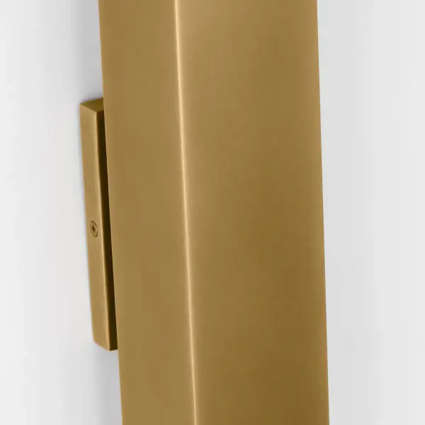 Pressa Square Large Wall Sconce in Natural Brass - Image 12