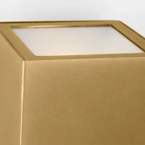 Pressa Square Large Wall Sconce in Natural Brass - Image 15