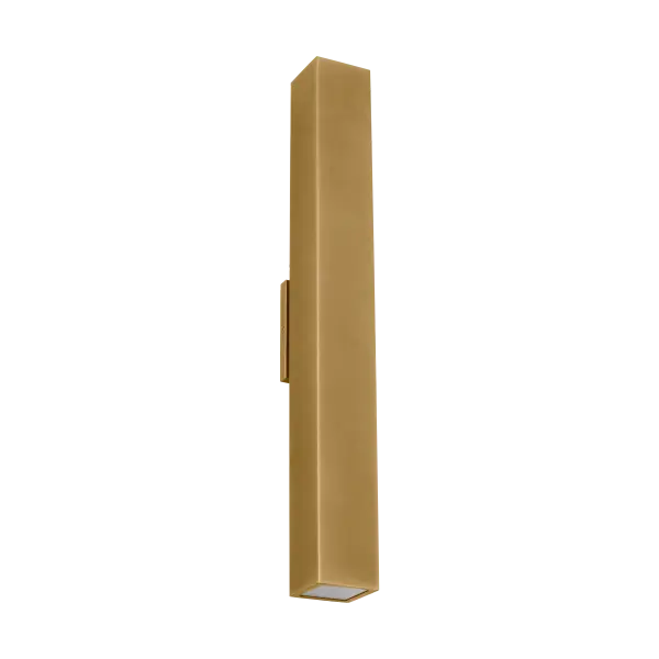 Pressa Square X-Large Wall Sconce in Natural Brass - Image 3