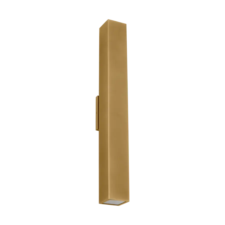 Pressa Square X-Large Wall Sconce in Natural Brass - Image 3