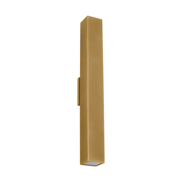 Pressa Square X-Large Wall Sconce in Natural Brass - Image 4