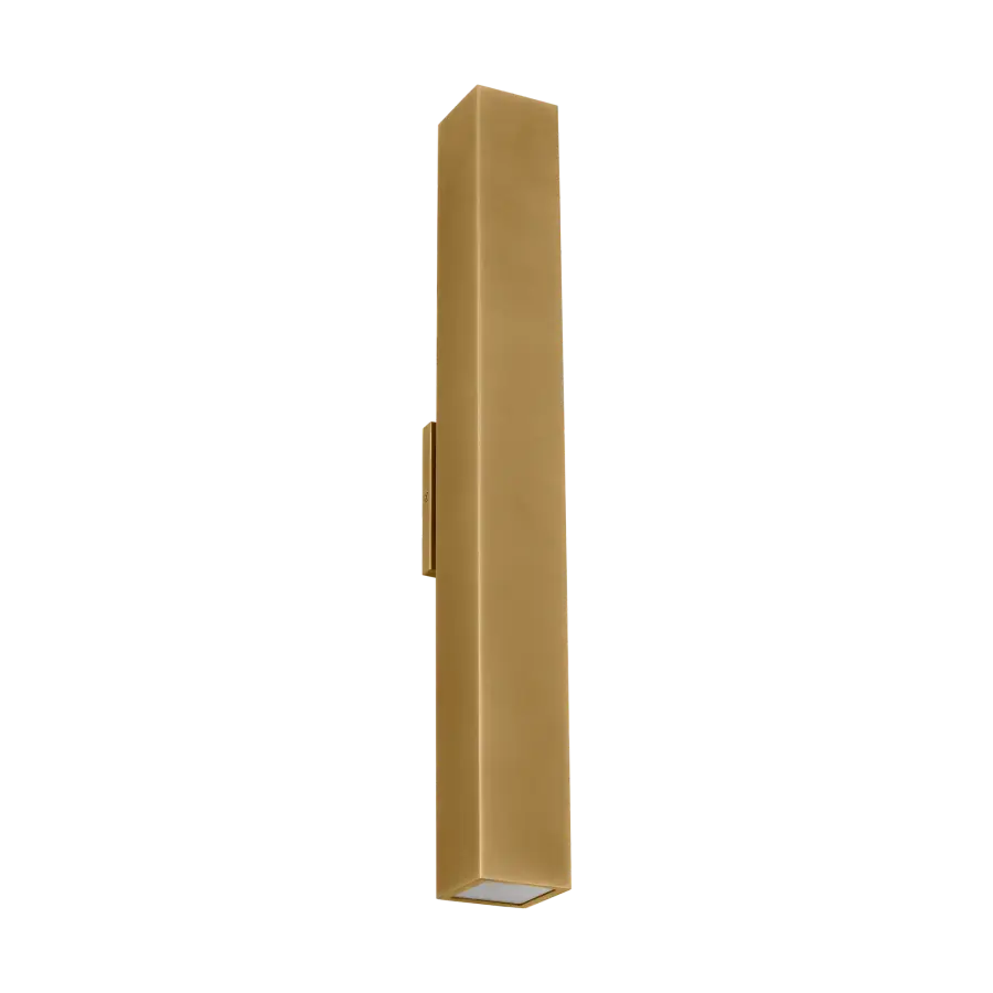 Pressa Square X-Large Wall Sconce in Natural Brass - Image 4