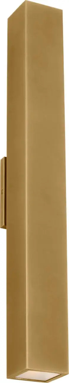 Pressa Square X-Large Wall Sconce in Natural Brass - Image 5