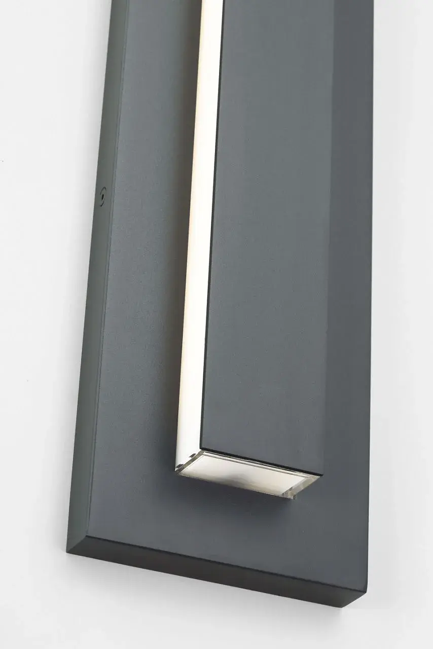 Aspen 48" Outdoor Wall Sconce in Charcoal - Image 3