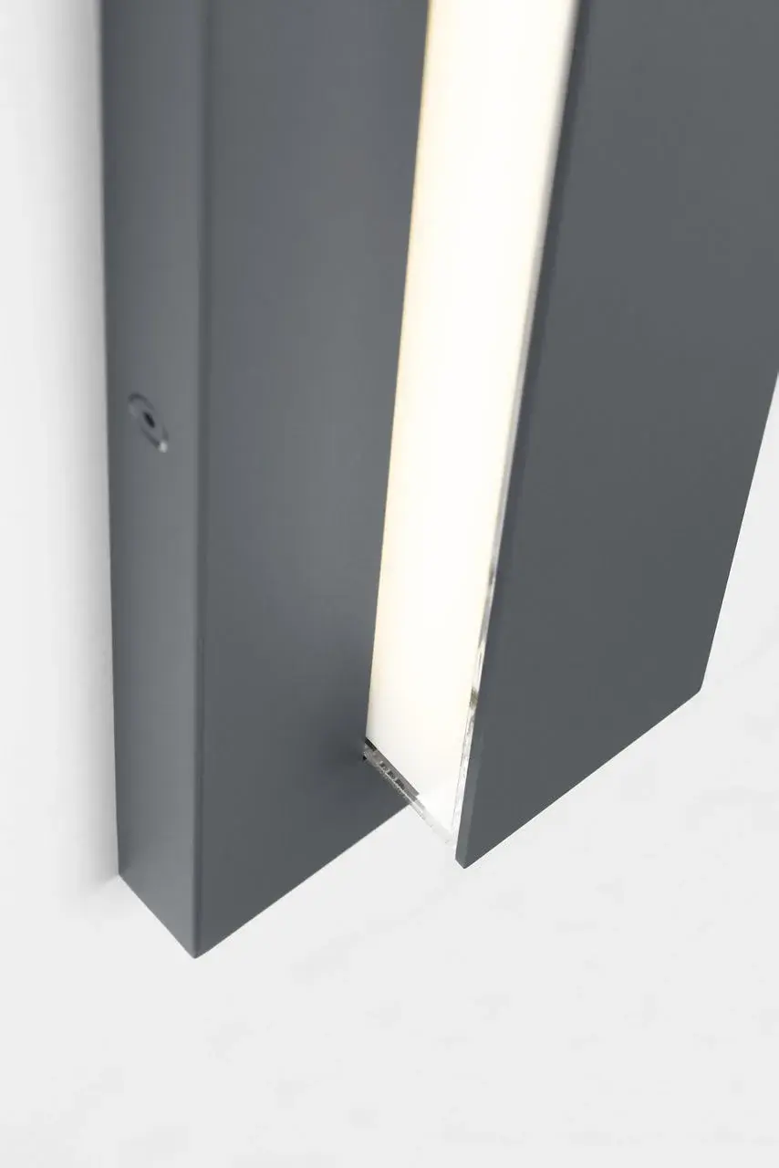 Aspen 48" Outdoor Wall Sconce in Charcoal - Image 4