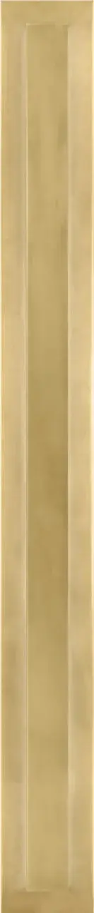 The Aspen 48" outdoor wall sconce makes a bold architectural statement with its substantial size and warm natural brass finish. High-quality 3000K LED with 90 CRI delivers beautiful, natural light rendering for outdoor spaces.