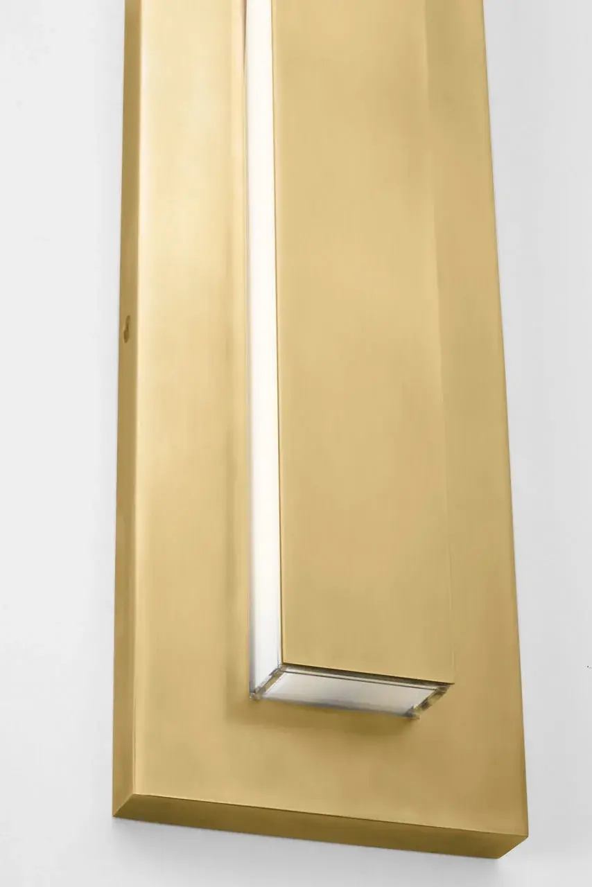 Aspen 48" Outdoor Wall Sconce in Natural Brass - Image 3