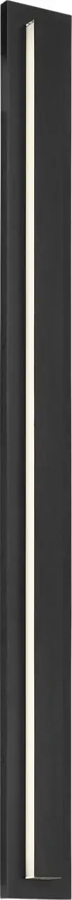 The Aspen 60 delivers museum-quality illumination outdoors with its 3000K warm white LED and exceptional 90 CRI color rendering. The sleek black finish and contemporary design make it ideal for modern exteriors. - alternate view