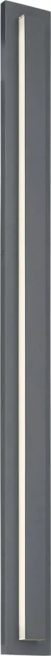 The Aspen 60 delivers exceptional outdoor illumination with its impressive 60-inch scale and high-quality 3000K LED with 90 CRI. The charcoal finish provides modern sophistication while the substantial size makes a bold architectural statement. - alternate view