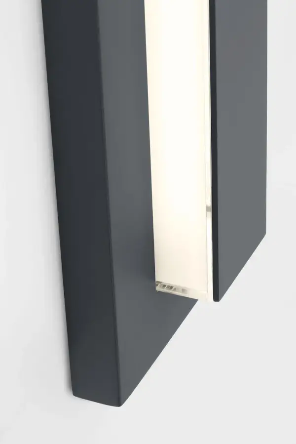 Aspen 60 Outdoor Wall Sconce in Charcoal - Image 3