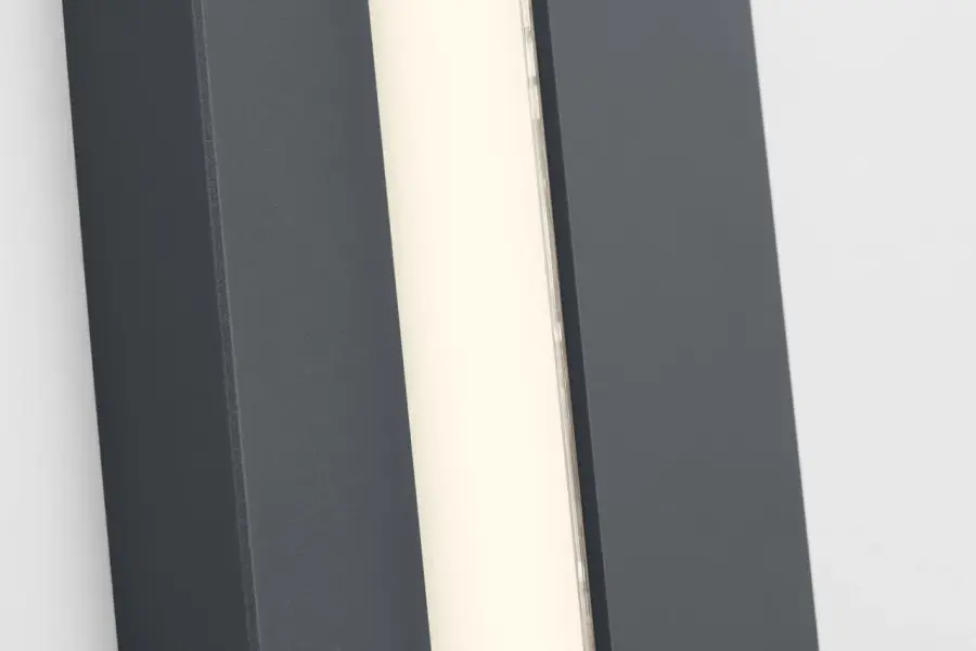 Aspen 60 Outdoor Wall Sconce in Charcoal - Image 4