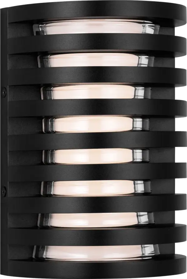 The Quoddy 9" outdoor wall sconce combines contemporary design with high-performance LED technology. Featuring 2700K warm white light and 90 CRI for excellent color rendering, this fixture is ideal for exterior applications. - alternate view