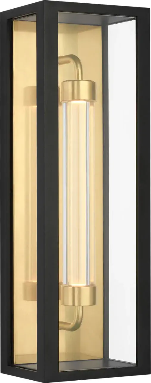 The Enferme 15" Wall Sconce reimagines the traditional lantern with contemporary precision. Its clear glass enclosure frames an inner LED tube that mimics Edison bulb warmth, combining nostalgic aesthetics with modern durability.
