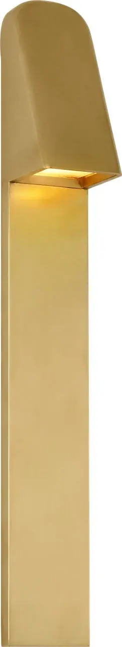 Froler 17" Outdoor Wall Sconce in Hand-Rubbed Antique Brass - Image 1
