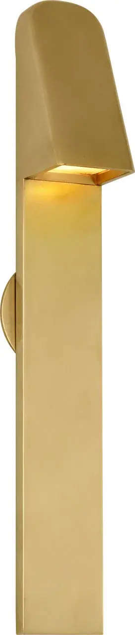 The Froler 17" Wall Sconce delivers seamless architectural integration with its mud-in installation system. Designed by Sean Lavin, it provides precise downward illumination while washing the elongated plate below in a defined glow—perfect for highlighting pathways and architectural details without glare. - alternate view