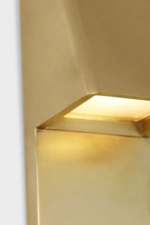 Froler 36" Outdoor Wall Sconce in Hand-Rubbed Antique Brass - Image 3