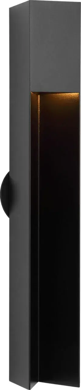 Christov 17" Outdoor Wall Light in Outdoor Black - Image 2