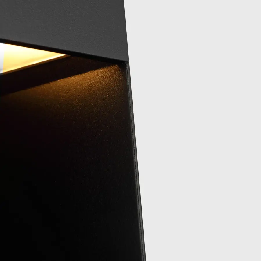Christov 17" Outdoor Wall Light in Outdoor Black - Image 3