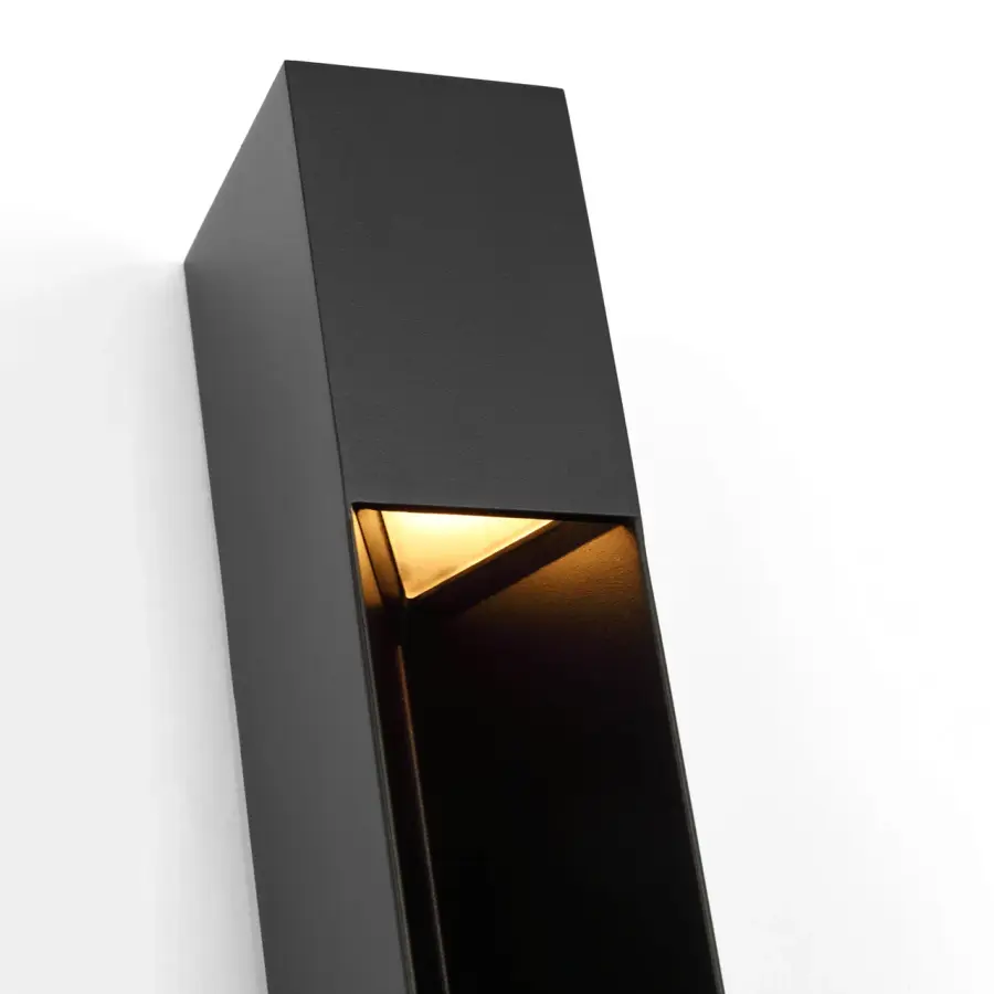 Christov 17" Outdoor Wall Light in Outdoor Black - Image 5