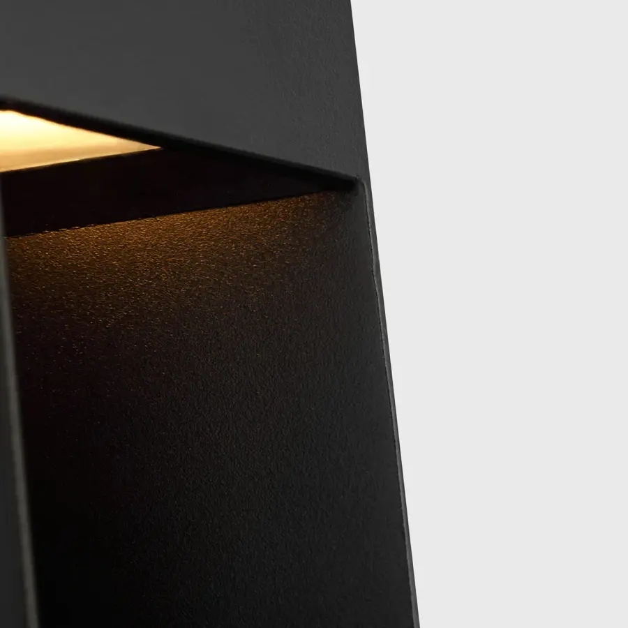 Christov 24" Outdoor Wall Sconce in Outdoor Black - Image 3