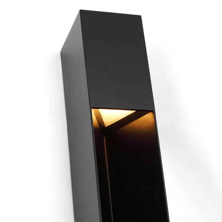Christov 36" Outdoor Wall Sconce in Outdoor Black - Image 2
