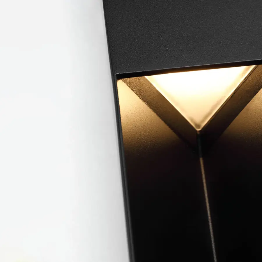 Christov 36" Outdoor Wall Sconce in Outdoor Black - Image 3