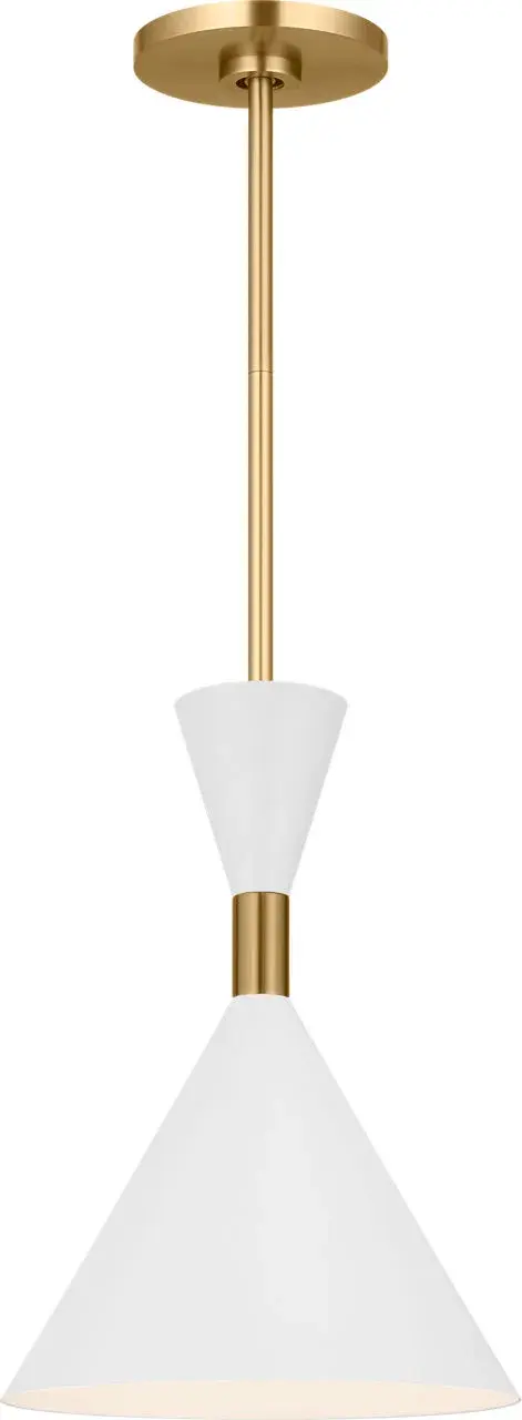Bodhi 10" Pendant in Burnished Brass - Image 1
