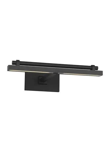 The Kal Picture Light by Sean Lavin combines structural elegance with modern functionality. Its bold mechanical design features a smooth tube atop a rectangular light bar, creating a sophisticated accent for artwork and wall displays.