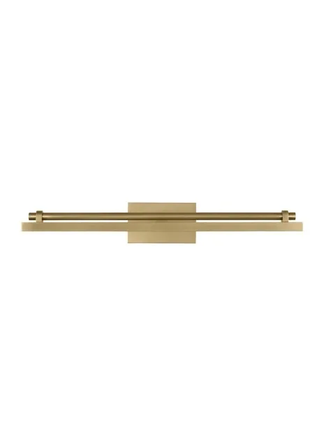 Kal LED Picture Light in Natural Brass