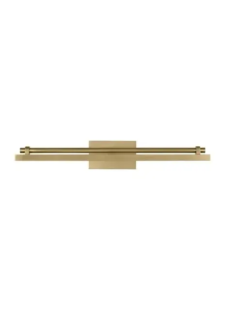 The Kal Picture Light by Sean Lavin combines structural elegance with modern functionality. Its bold mechanical design features a smooth tube atop a rectangular LED bar, finished in warm Natural Brass. Ideal for illuminating artwork with museum-quality 90 CRI light.