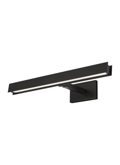 Bau 18" LED Picture Light in Nightshade Black