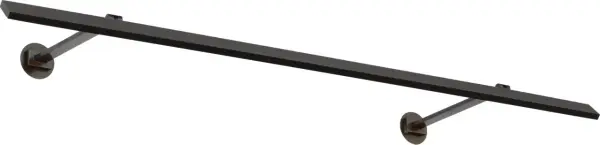 The Botto 36" Picture Light by Sean Lavin delivers precision illumination for expansive artwork with architectural minimalism. Its flush mud-in installation and double-hinge articulation create seamless integration. - alternate view