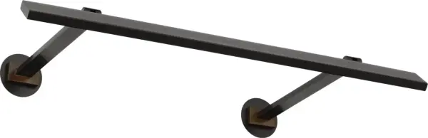 The Botto 18" Picture Light by Sean Lavin delivers architectural minimalism with double-hinge articulation for precise illumination. Its compact 18" profile is ideal for smaller artwork in intimate spaces, with flush mud-in installation or surface mount options. - alternate view