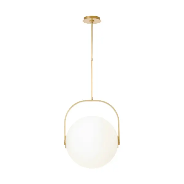 The Fues Large Pendant combines hand-blown Italian glass craftsmanship with modern LED efficiency. Its distinctive wishbone suspension and fluted inner diffuser create visual interest while delivering warm, dimmable illumination.