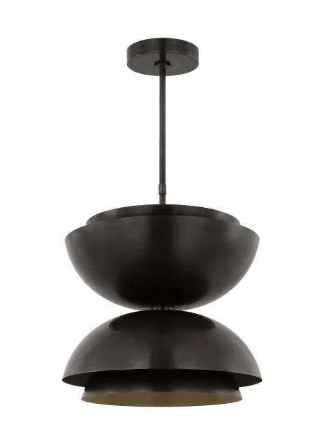 Shanti LED Pendant in Dark Bronze