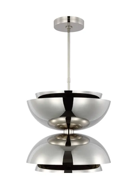 Shanti LED Pendant in Polished Nickel