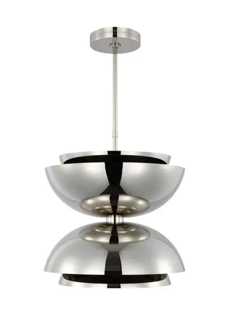 Shanti LED Pendant in Polished Nickel