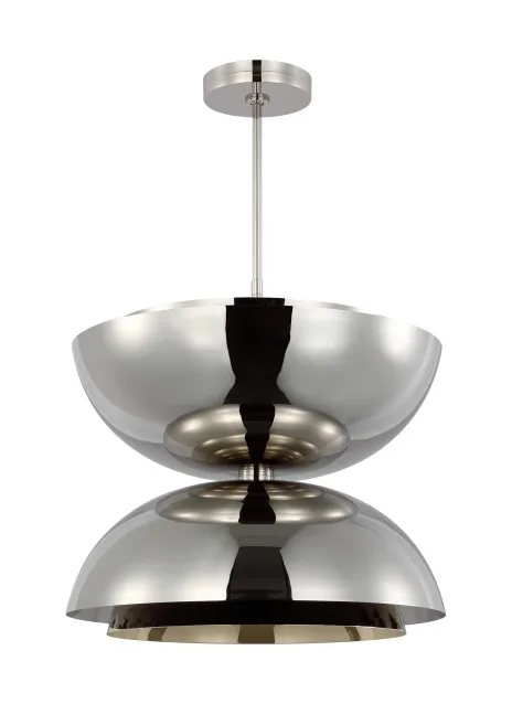 Shanti LED Pendant in Polished Nickel