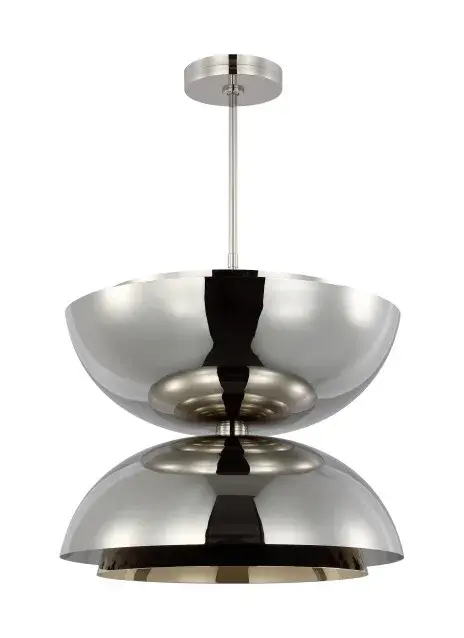 Shanti LED Pendant in Polished Nickel