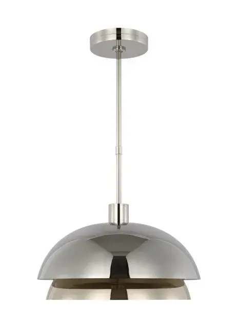 Shanti LED Pendant in Polished Nickel