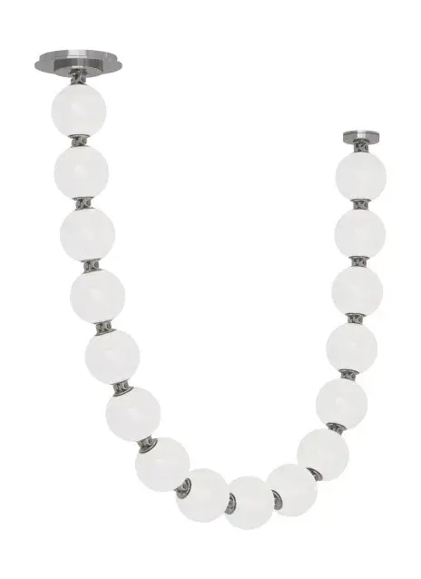 Perle LED Pendant in Polished Nickel