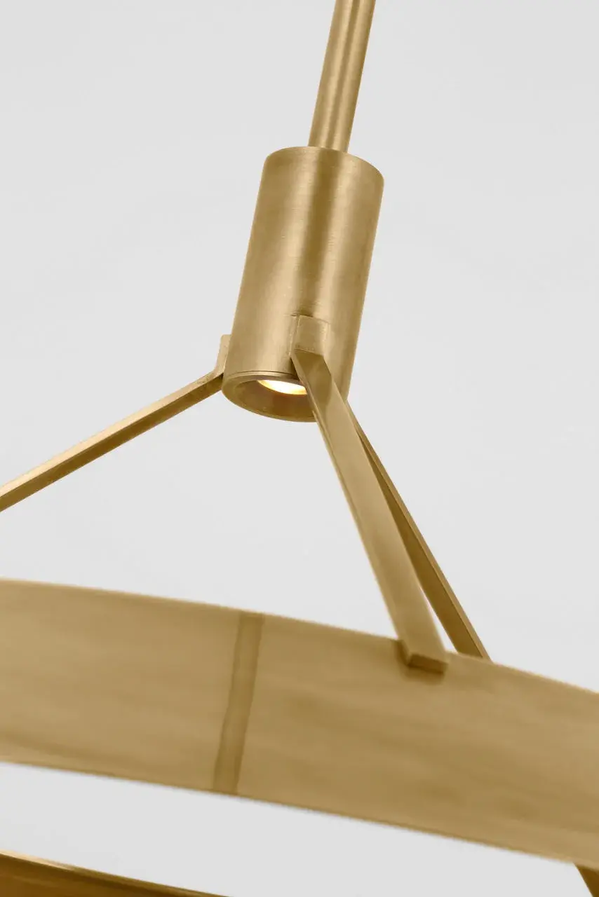 Sospeso LED Pendant in Natural Brass - Image 2